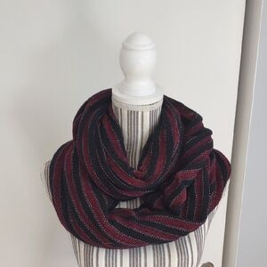 Dark Cottage Bog Witch Infinity Scarf RED STRIPES
